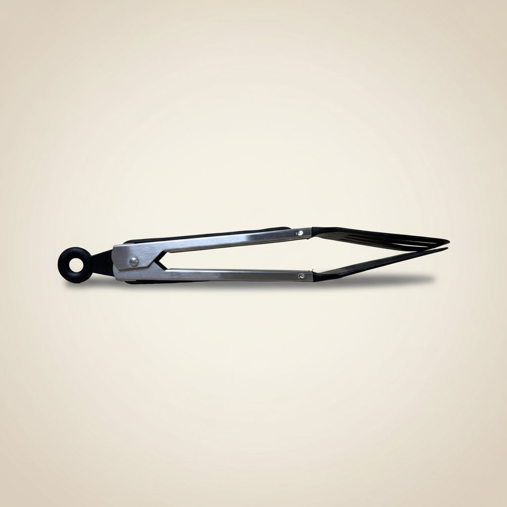 Serveertang met brede spatel
