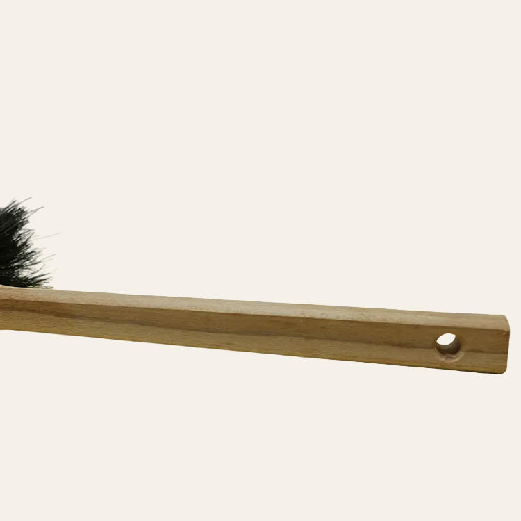 Industriële handveger xl - zwarte plantvezel (45 cm)