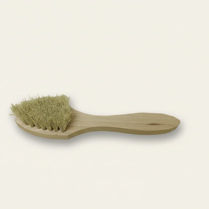 Insmeerborstel groot - blond paardenhaar