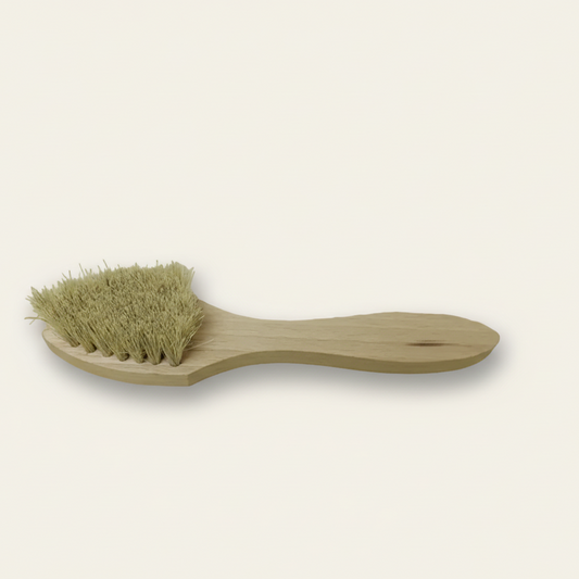 Insmeerborstel groot - blond paardenhaar