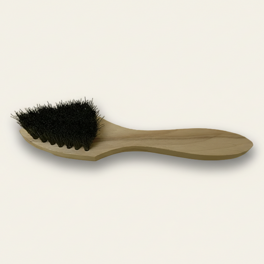 Insmeerborstel groot - zwart paardenhaar