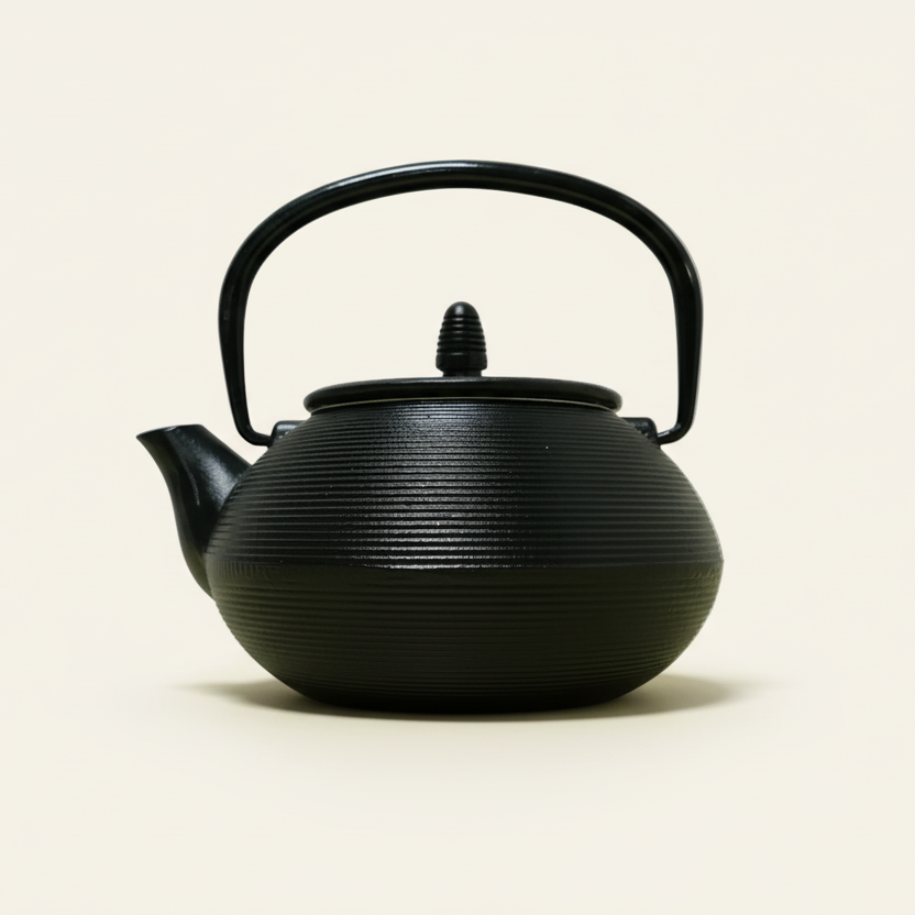 Japanse gietijzeren theepot - zwart (0.8 liter)