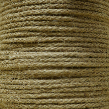 Jute gevlochten koord 3 mm - jute (100 meter)
