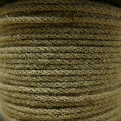 Jute gevlochten koord 5 mm - jute (100 meter)