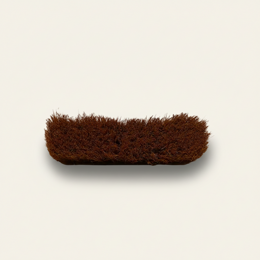 Kokosveger met steelhouder - fsc hout (29 cm)