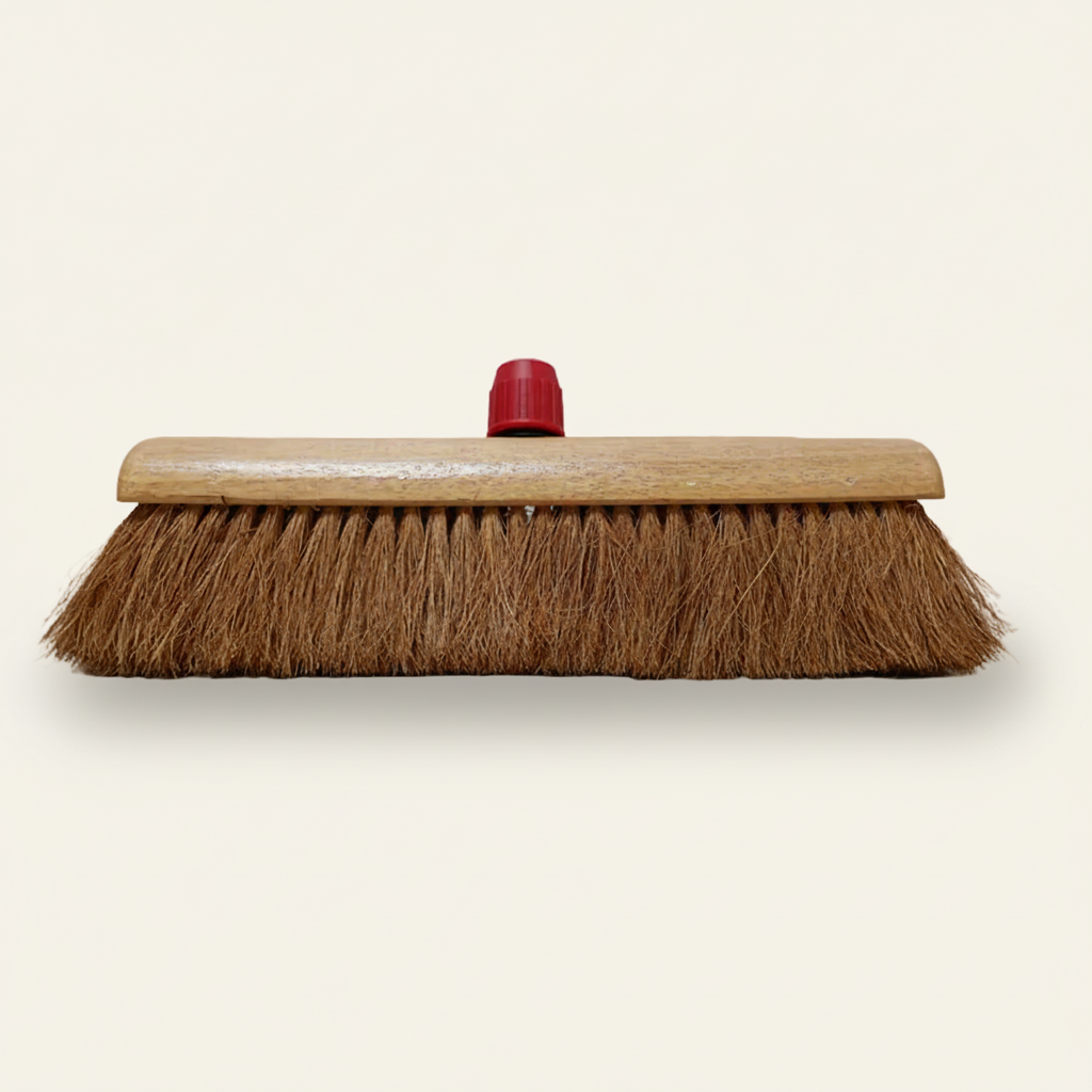Kokosveger met steelhouder - 40 cm