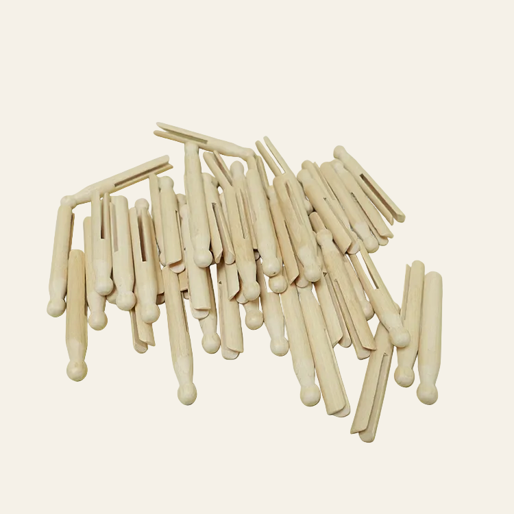Kopknijpers (rondkop wasknijpers) - 50 stuks