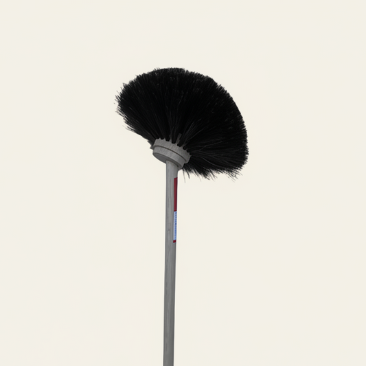 Lange plumeau zwart paardenhaar - 80 cm