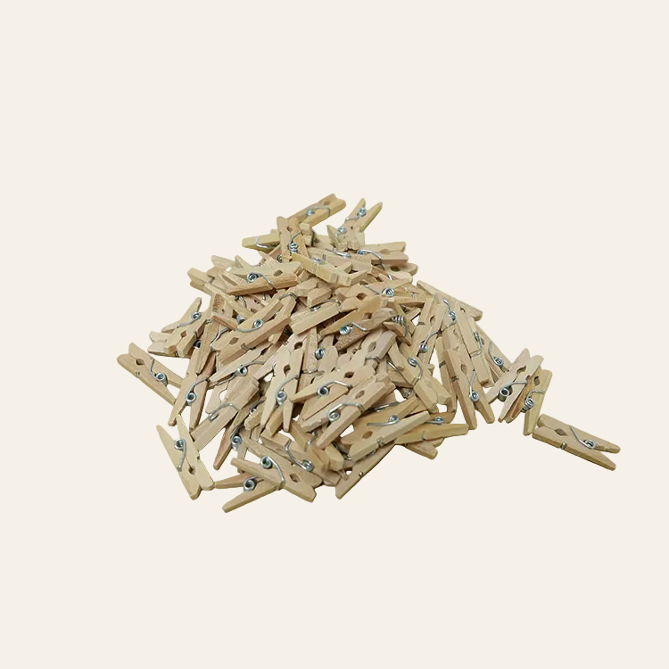 Mini knijper sluit stevig af - 25 mm (100 stuks)