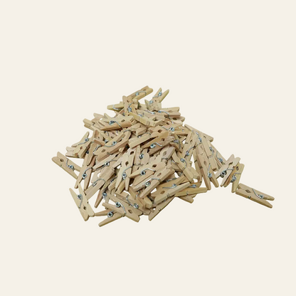 Mini knijper sluit stevig af - 25 mm (100 stuks)