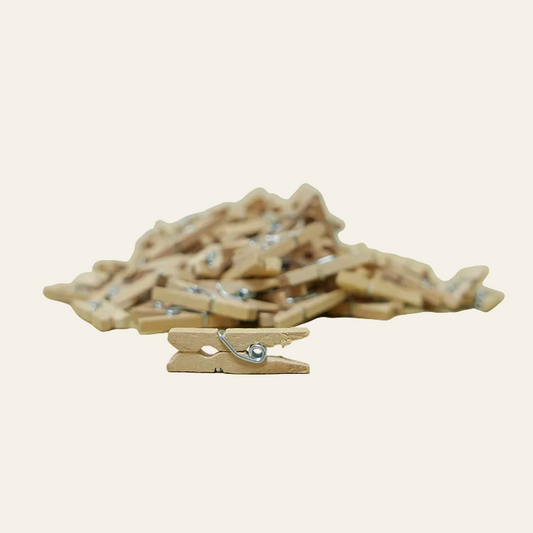 Mini knijper sluit stevig af - 25 mm (100 stuks)
