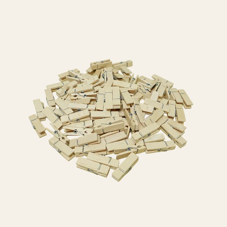 Mini knijper breed 45 mm - 100 stuks