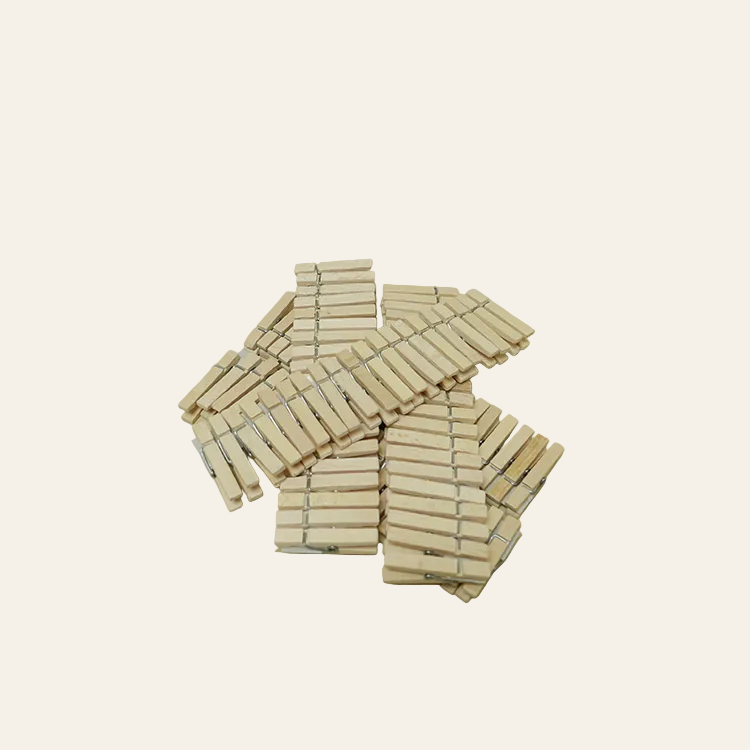 Mini knijper smal 45 mm - 100 stuks
