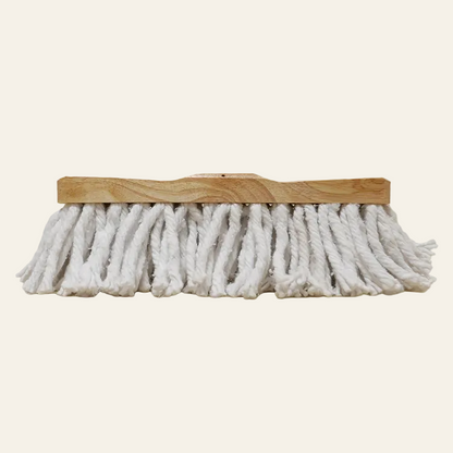 Klassieke katoenen zwabber met houten rug