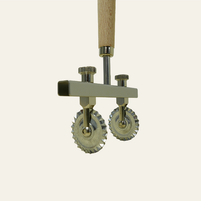 Pasta roller - instelbaar (houten handgreep)