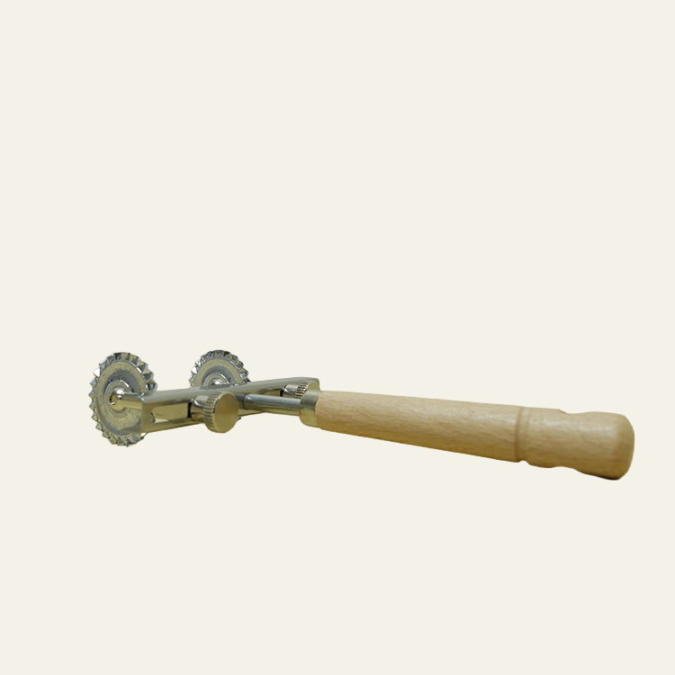 Pasta roller - instelbaar (houten handgreep)