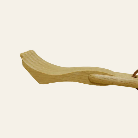 Ruggenkrabber & schoenlepel - hout (2-in-1)