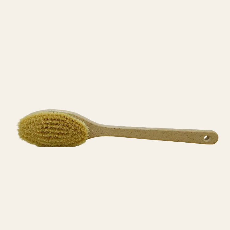 Saunaborstel / rugwasborstel - gemengd haar (40 cm)