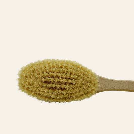 Saunaborstel / rugwasborstel - gemengd haar (40 cm)