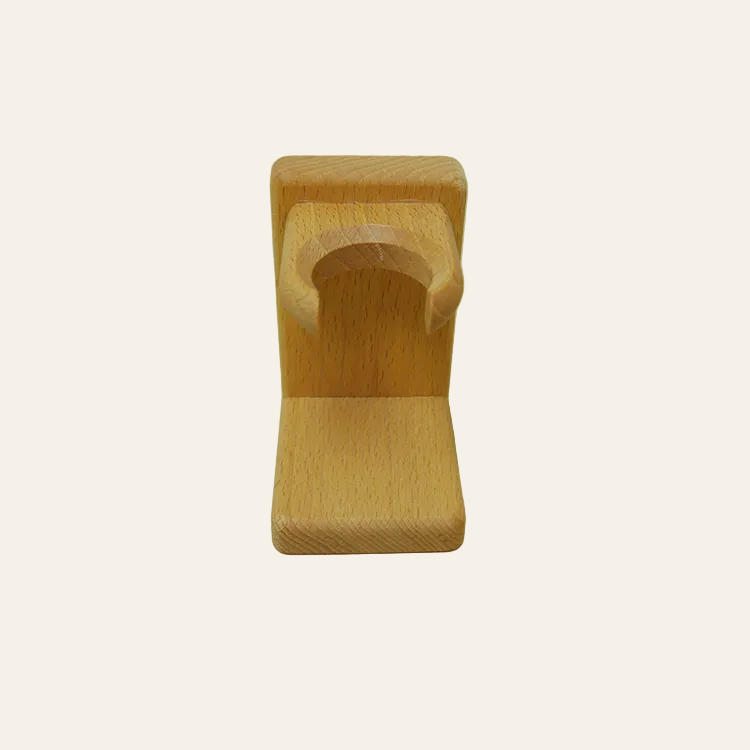 Scheerkwast standaard - houten handvat (natuurlijk)