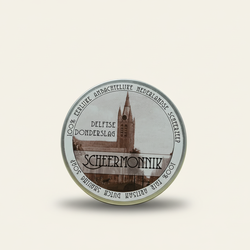 Scheermonnik 'delftse donderslag' scheerzeep