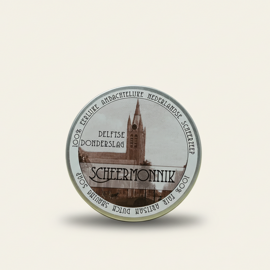 Scheermonnik 'delftse donderslag' scheerzeep