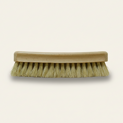 Schoen uitpoetsborstel - blond paardenhaar (17 cm)
