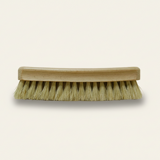 Schoen uitpoetsborstel - blond paardenhaar (17 cm)