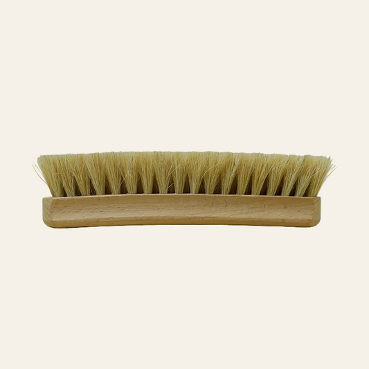Schoen uitpoetsborstel - blond paardenhaar (17 cm)