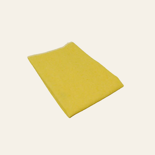 Stofdoek geel - 100% katoen - 35x35 cm