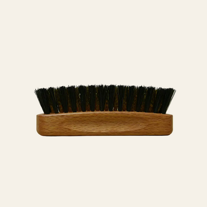 Suedeborstel messing groot - (12 cm)