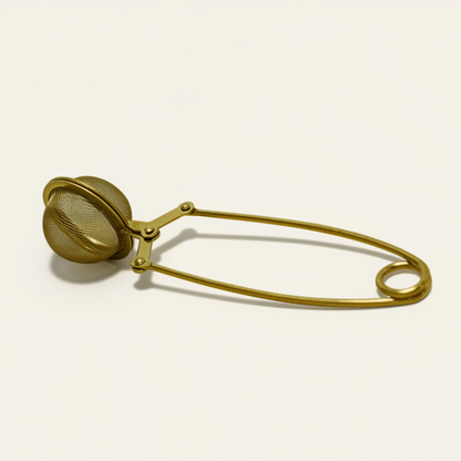 Thee eilepel gaas - goudkleurig (ø 4,5 cm)
