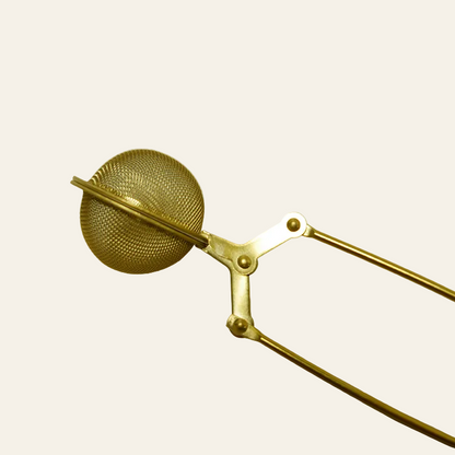 Thee eilepel gaas - goudkleurig (ø 4,5 cm)