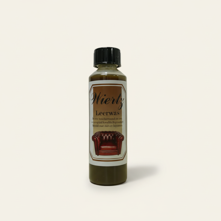 Wiertz leerwas bruin - gekleurd (250 ml)