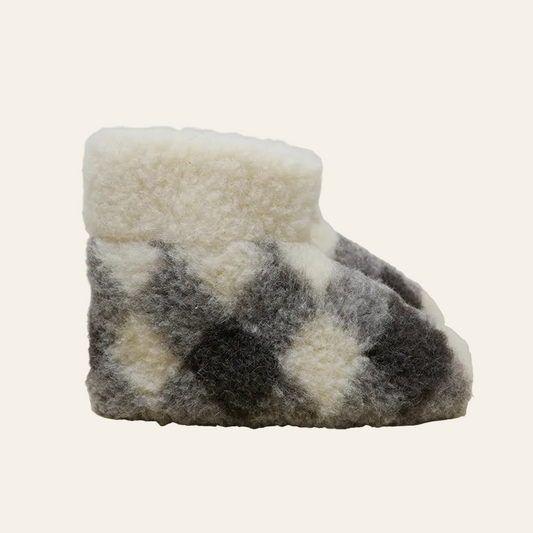 Woolwarmers wollen slof dolly geblokt