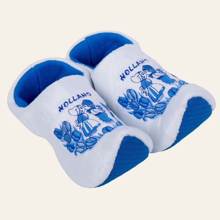 Delfts blauwe klompsloffen - warm en comfortabel