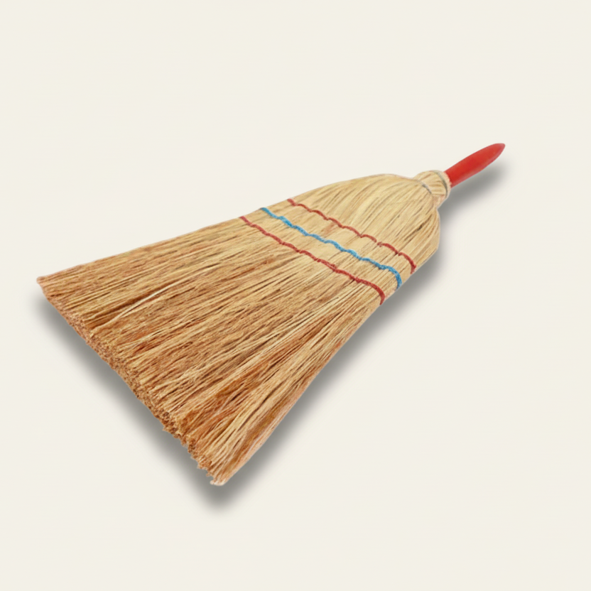 Handveger rijststro - traditionele bezempje